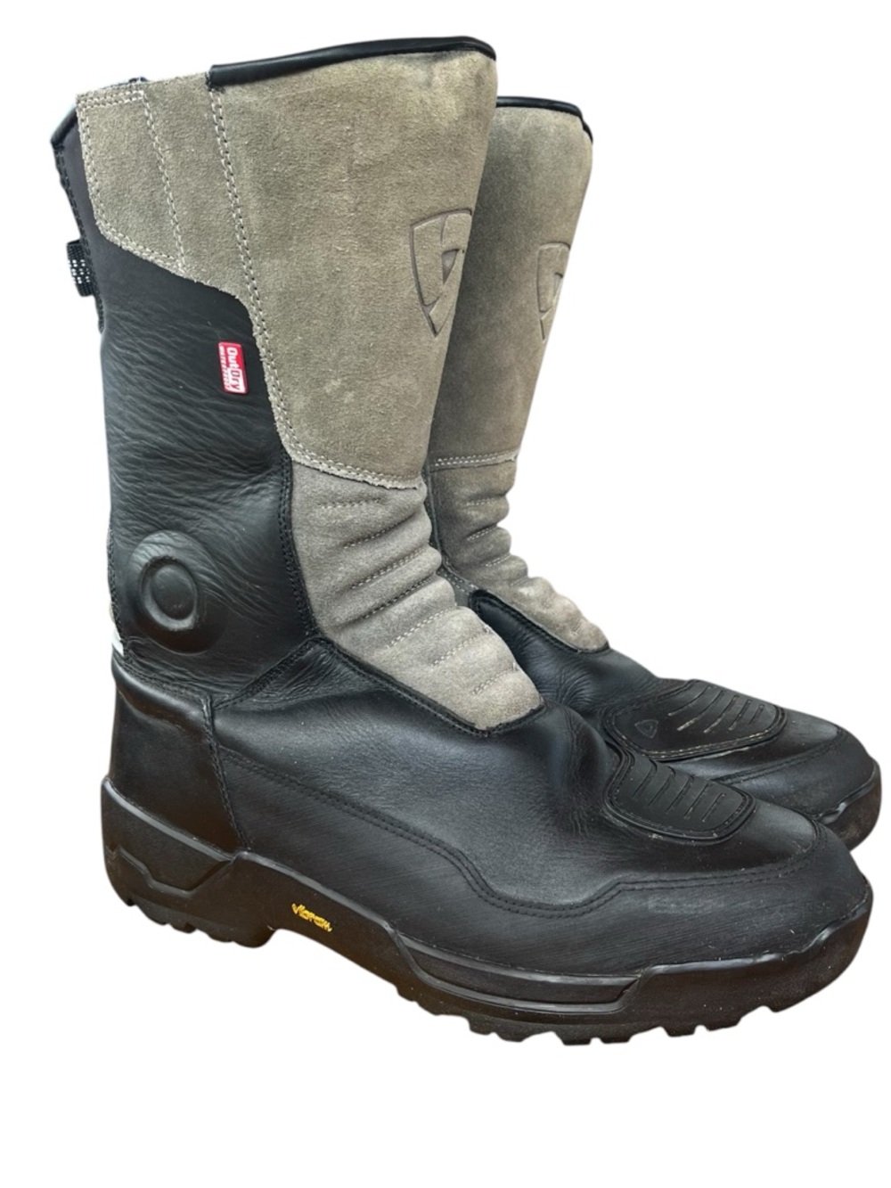 Rev’It Gravel Outdry Motorcycle Boots Vibram Riding Waterproof Size 10.5